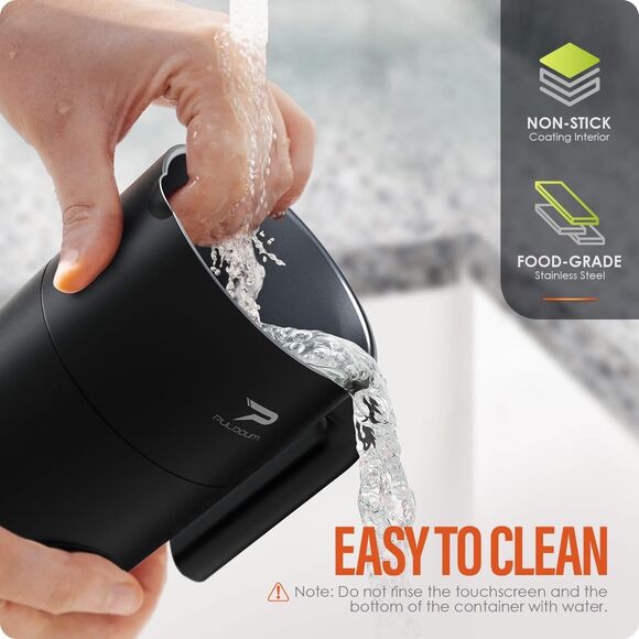 Puldoum Milk Frother & Steamer 11.8OZ Hot & Cold for Black Coffee Cappuccino New - Picture 4 of 5